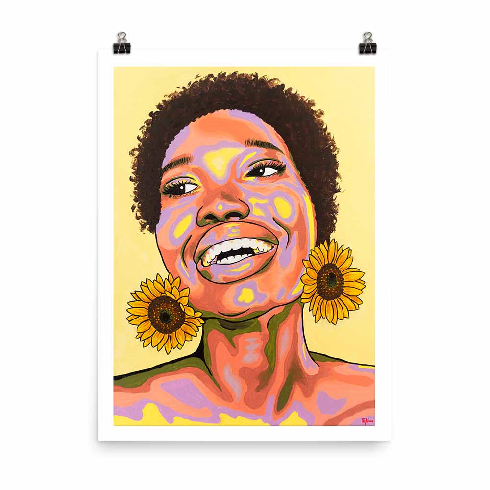 sunflowers art print mfalconer