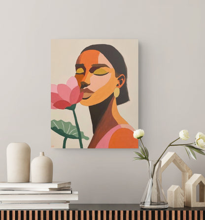 Lotus PAINTING - 16"x20"