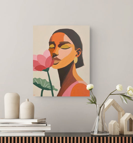 Lotus PAINTING - 16"x20"